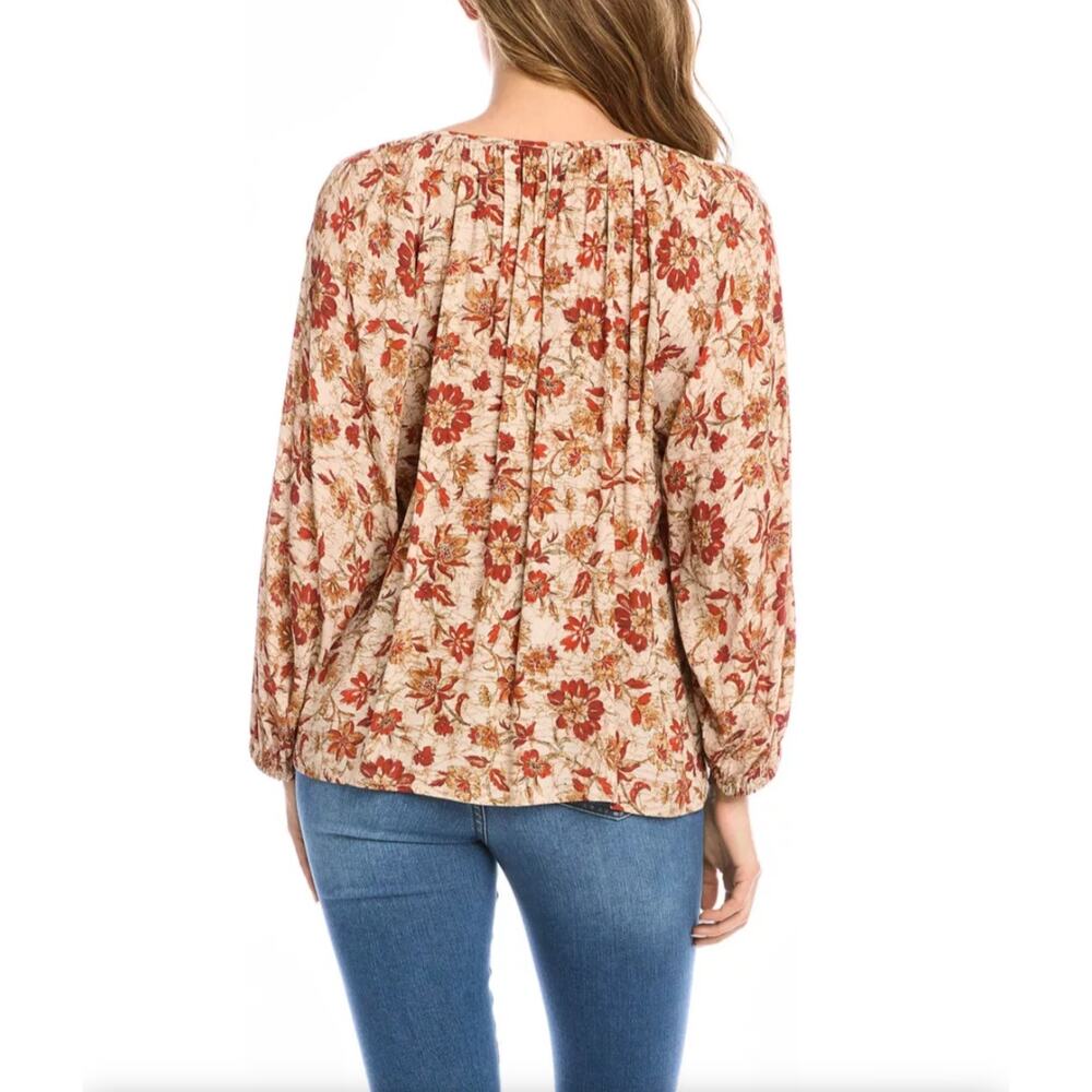 Nwt Karen Kane floral boho peasant blouse - Picture 2 of 6